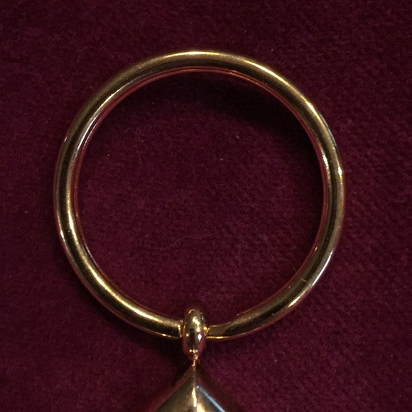 🌹 Vintage Gold Mesh Tear Drop Key Chain - Picture 3 of 9